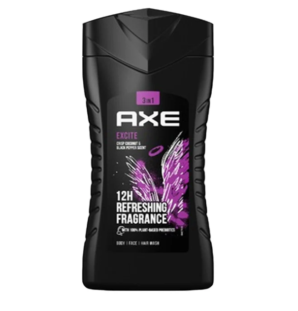 Axe Excite 3 in 1 Intense Attraction Body Wash, 250ml