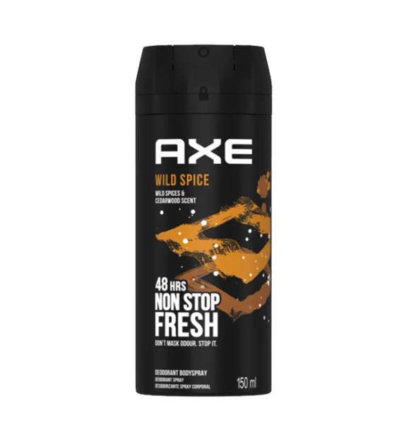 Axe Wild Spice Body Spray Deodorant for Men, 150ml