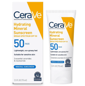 CeraVe Hydrating Sunscreen, Broad Spectrum, SPF 50, 75ml