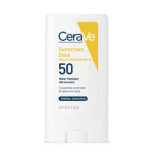 CeraVe Mineral Sunscreen Stick SPF 50 – Lightweight, Invisible Zinc Formula, 13.32g
