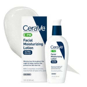 CeraVe Night Facial Moisturizer with Ceramides, Niacinamide & Hyaluronic Acid – Oil-Free Formula, 89ml