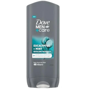 Dove Men + Care Eucalyptus + Mint Body Face & Hair Wash, 400ml