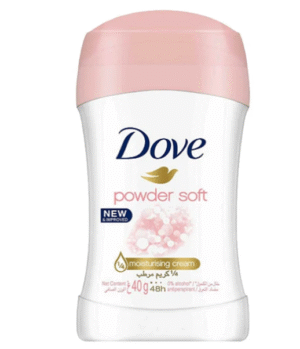 Dove Powder Soft 48H Anti-Perspirant Deodorant Stick For Women, 40g