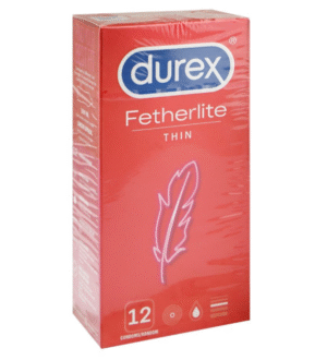 Durex Fetherlite Thin Condoms, 12-Pack