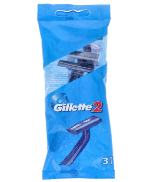 Gillette 2 Disposable Razor, 3 Ct