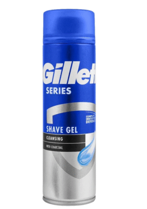 Gillette Series Moisturising Shave Gel with Charcoal, 200ml