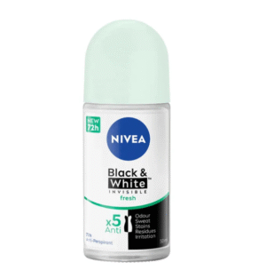 Nivea Men Black & White Invisible Fresh Roll-on Deodorant, 50ml