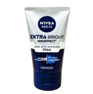 Nivea Men Extra Bright 10x Effect Dark Spot Minimizer Foam, 100ml