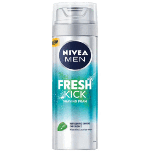 Nivea Men Fresh Kick Shaving Foam with Mint & Cactus Water, 200ml