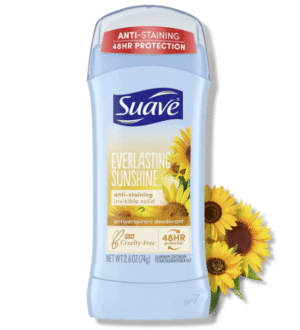 Suave Everlasting Sunshine Anti-Staining Invisible Solid Deodorant Stick, 74g