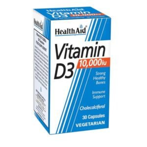 HealthAid Vitamin D3 10,000 IU, 30 Veg Capsules
