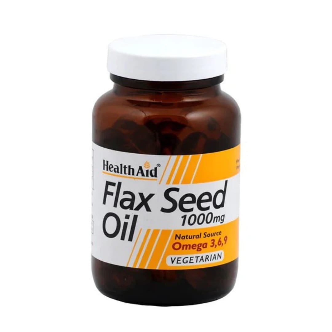 HealthAid Flaxseed Oil 1000mg, 60 Capsules