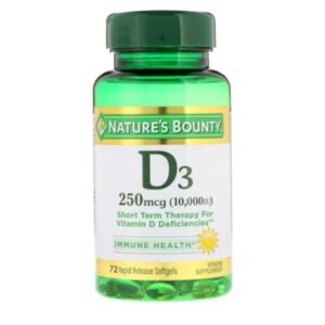 Nature's Bounty Vitamin D3 10000 IU,72 Rapid Release Softgels