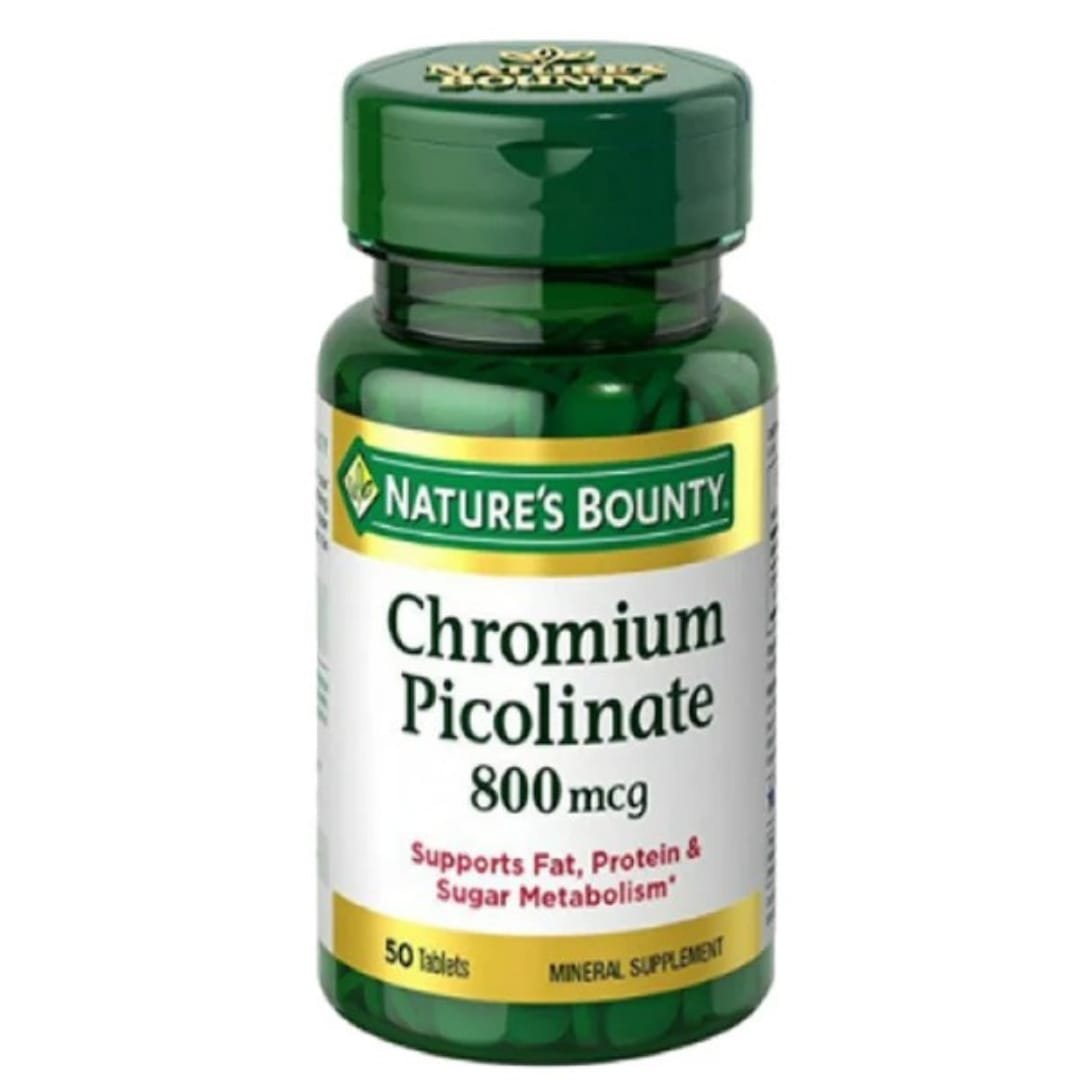 Nature's Bounty Chromium Picolinate 800mcg,50 Tablets