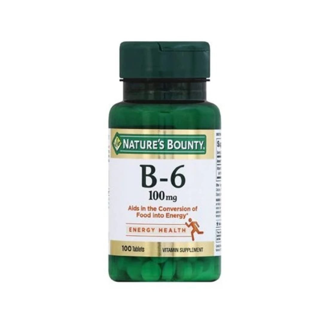 Nature's Bounty Vitamin B-6 100mg,100 Tablets