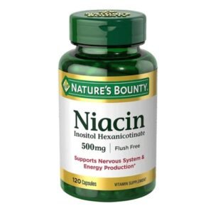 Nature's Bounty Flush Free Niacin 500mg,120 Capsules