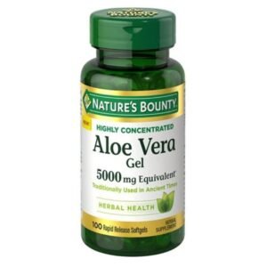 Nature's Bounty Highly Concentrated Aloe Vera Gel, 100 Softgels