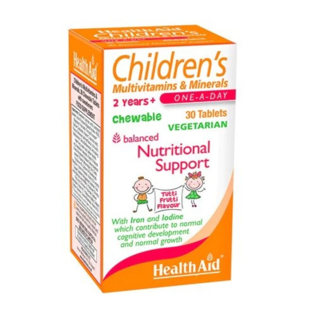 HealthAid Children's MultiVitamin 30 Chewable Tablets