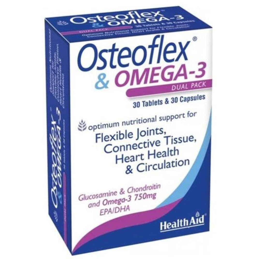 HealthAid Osteoflex & Omega-3 , 30 Tablets & 30 Capsules