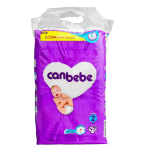 Canbebe Comfort Dry Diapers Size 2 (Mini), 40 Ct
