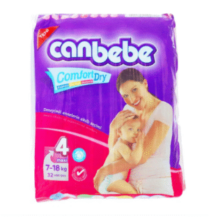 Canbebe Comfort Dry Diapers Size 4 (Maxi), 32 Ct