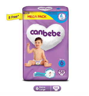 Canbebe Diapers Size 6 (Extra Large), 58 Ct