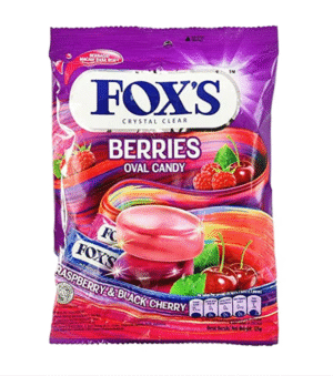 Fox's Crystal Clear Berries Oval Candy, 125g