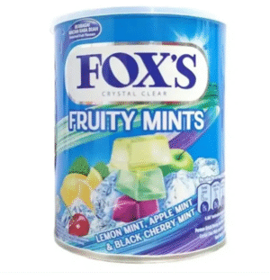Fox's Crystal Clear Fruity Mints Candy Tin Pack, 180g