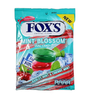 Fox's Crystal Clear Mint Blossom Oval Candy, 125 g