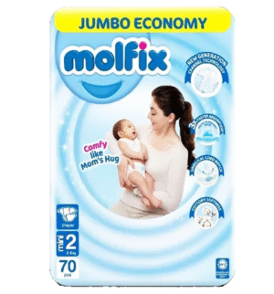 Molfix Diapers Size 2 (Mini), 70 Ct