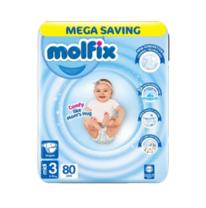 Molfix Diapers Size 3 (Midi), 80 Ct