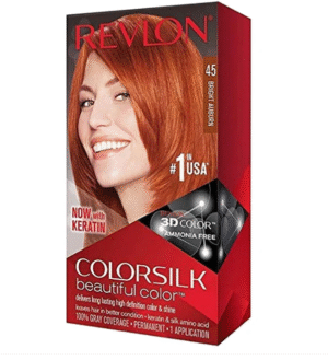 Revlon Colorsilk Hair Color (45 Bright Auburn), 1 Ct