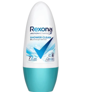 Rexona Women Shower Clean 72H of Freshness Deodorant Roll-on, 45ml