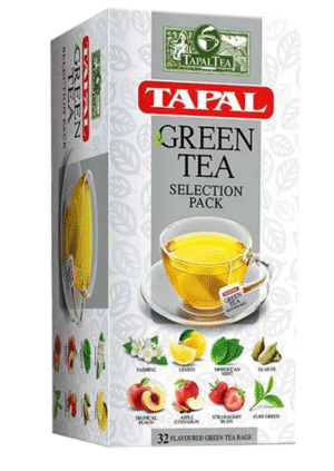 Tapal Green Tea Selection Pack Tea Bags, 32 Ct