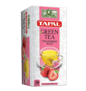 Tapal Green Tea Strawberry Bliss Tea Bags, 30 Ct