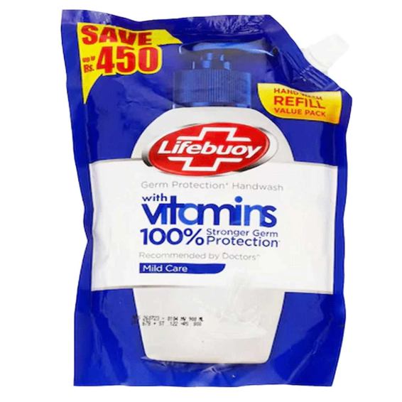 Lifebuoy Mild Care Hand Wash Refill, 900ml