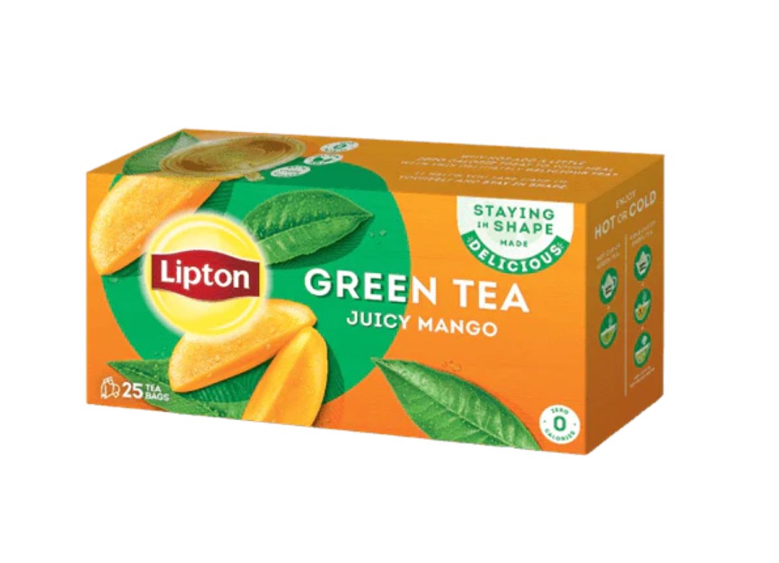 Lipton Green Tea Bags Mango 25 Ct