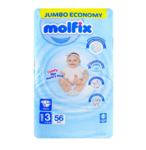 Molfix Diapers Size 3 (Midi), 56 Ct