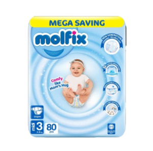 Molfix Diapers Size 3 (Midi), 80 Ct
