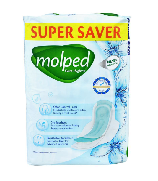 Molped Extra Hygiene Maxi Thin (Extra Long) Hygiene Shield, 26 pads