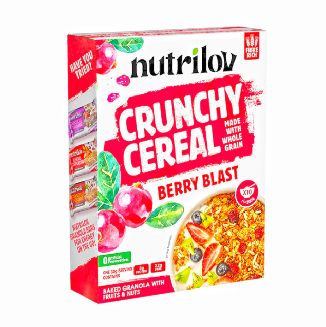 Nutrilov Crunchy Cereal Berry Blast, 300g