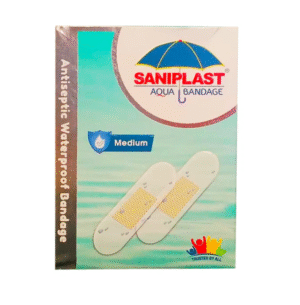 Saniplast Aqua Antiseptic Waterproof Bandage (Medium), 20 Ct
