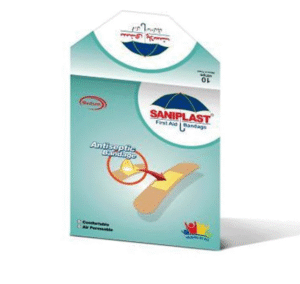 Saniplast First Aid Antiseptic Bandage Medium, 10 Ct