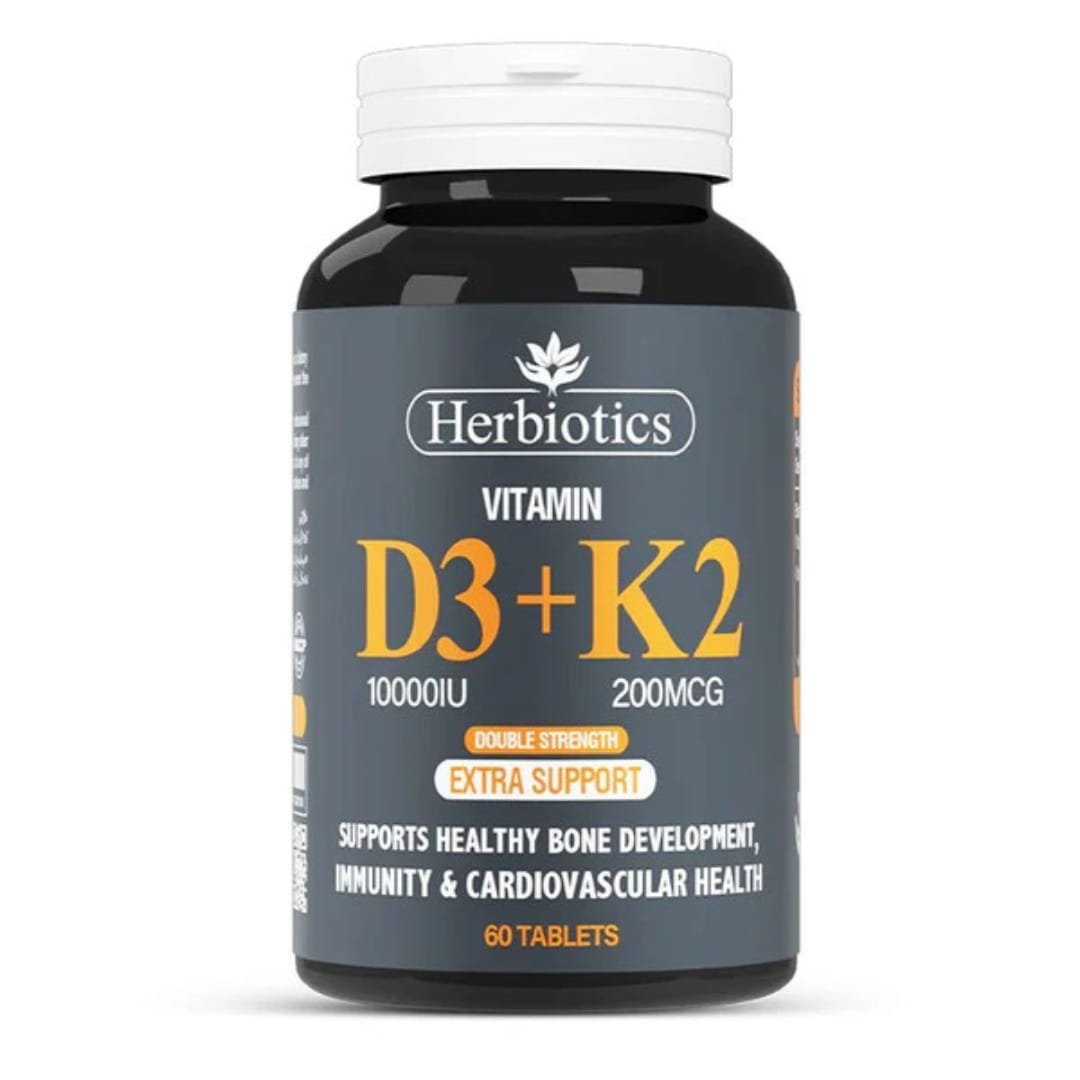 Herbiotics Vitamin D3 + K2 Double Strength, 60 Tablets