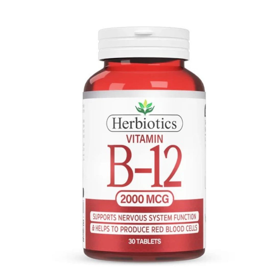Herbiotics Vitamin B-12 2000 mcg,60 Tablets