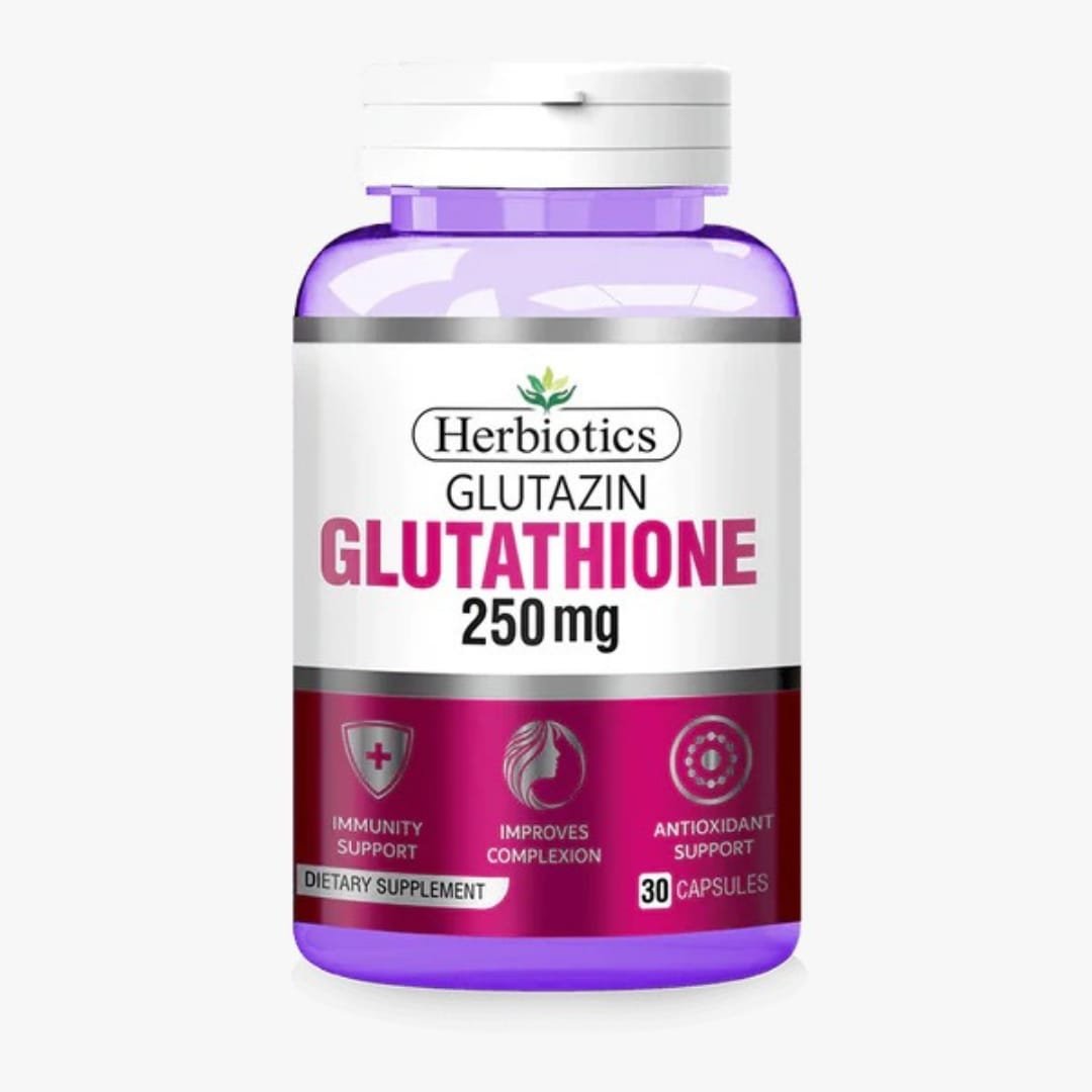 Herbiotics Glutazin (Glutathione) 250mg, 30 Capsules