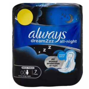 Always Dreamzzz All Night Maxi Thick (Extra Long-Night) Sanitary Pads, 7 Ct