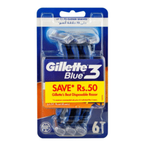 Gillette Blue 3 Comfort Men's Disposable Razor, 6 Ct