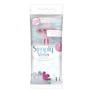 Gillette Simply Venus Basic 3 Blades Women Disposable Razor, 1 Ct