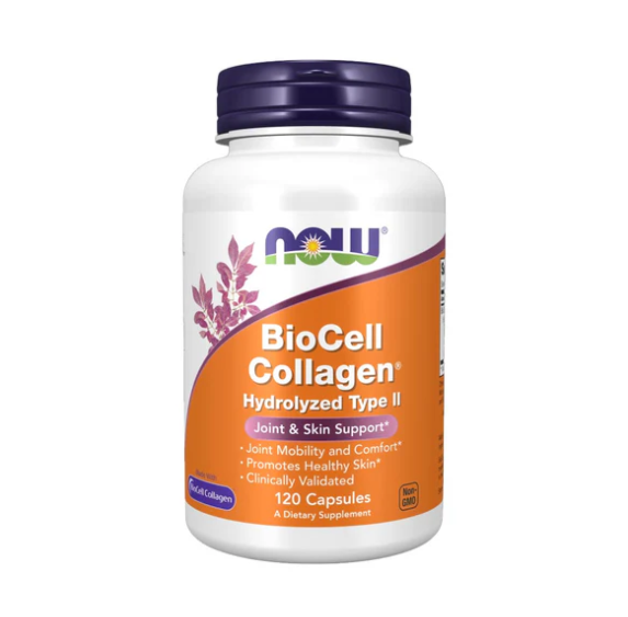 NOW Biocell Collagen Hydrolyzed Type II, 120 Ct